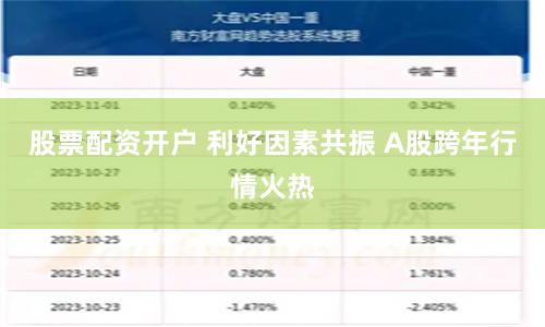 股票配资开户 利好因素共振 A股跨年行情火热